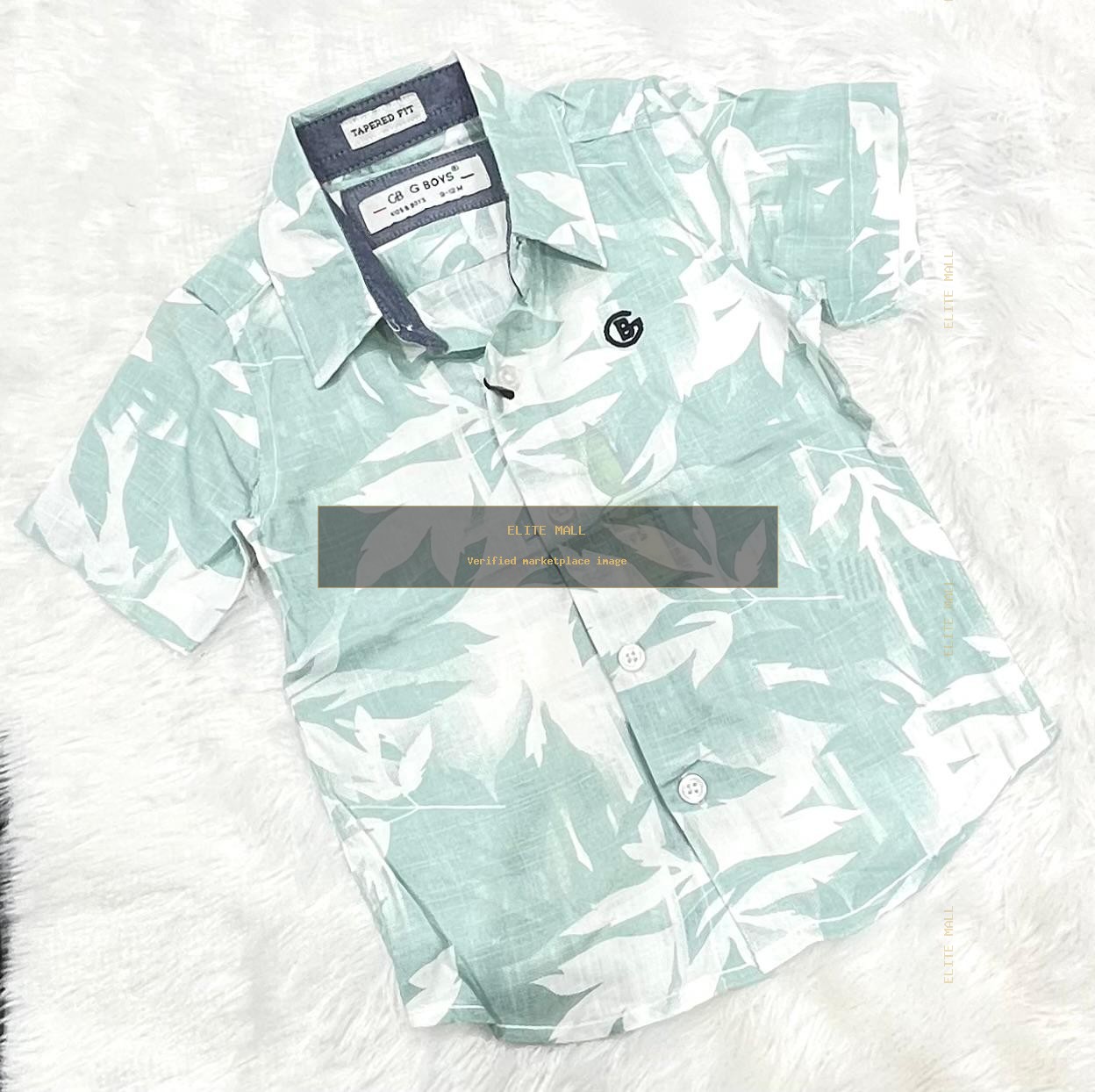 GB G Boys Tapered Fit Floral Short Sleeve Shirt
