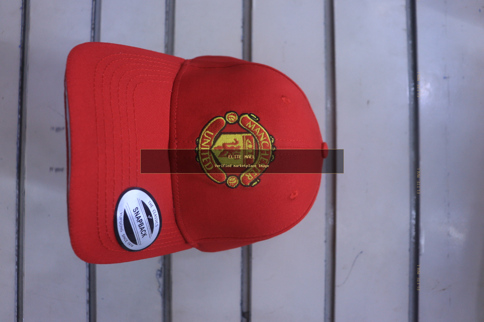 Manchester United Red Snapback Cap