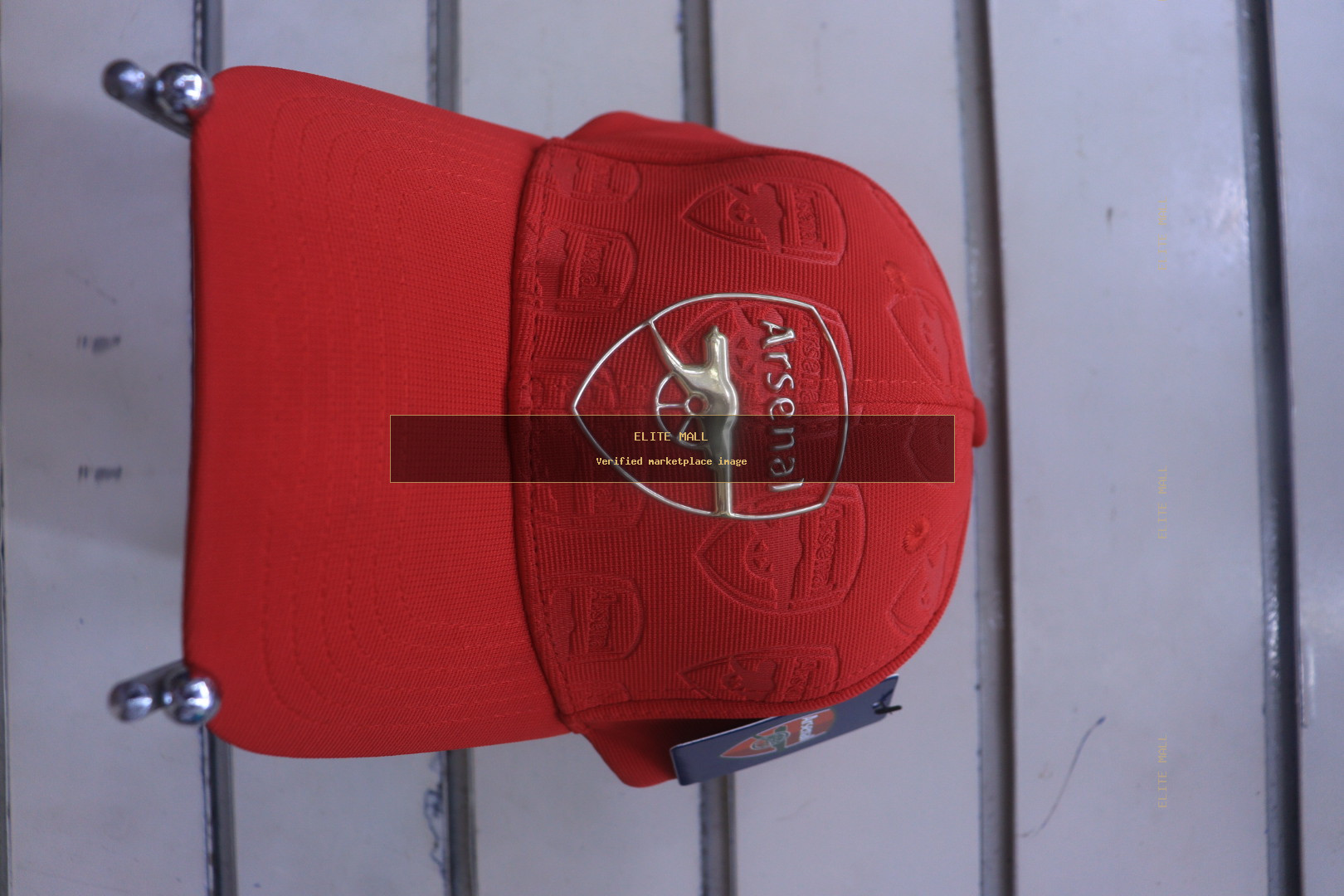 Arsenal Red Embossed Crest Cap