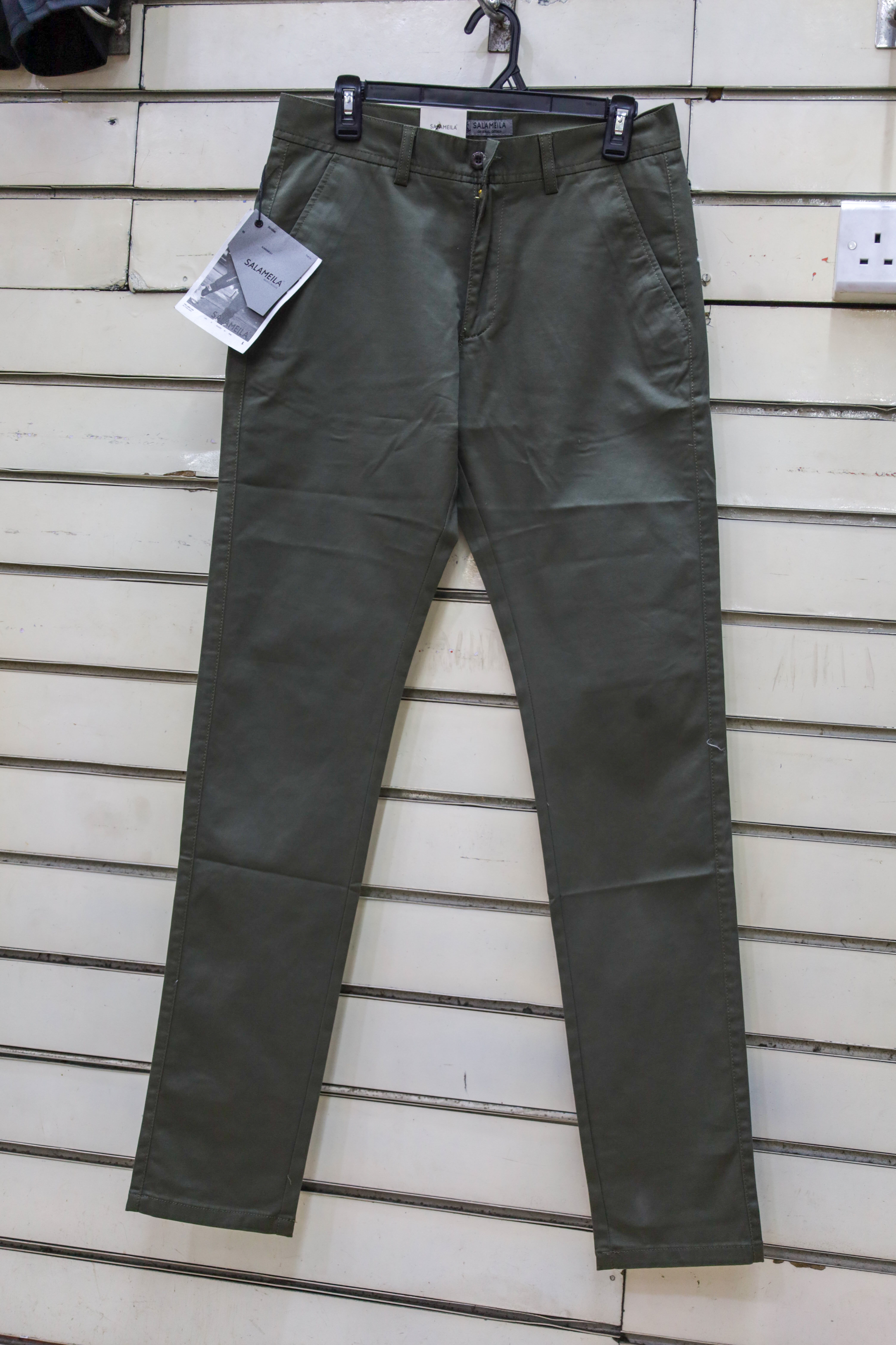 Salameila Olive Green Trousers from CHAMPION STYLES