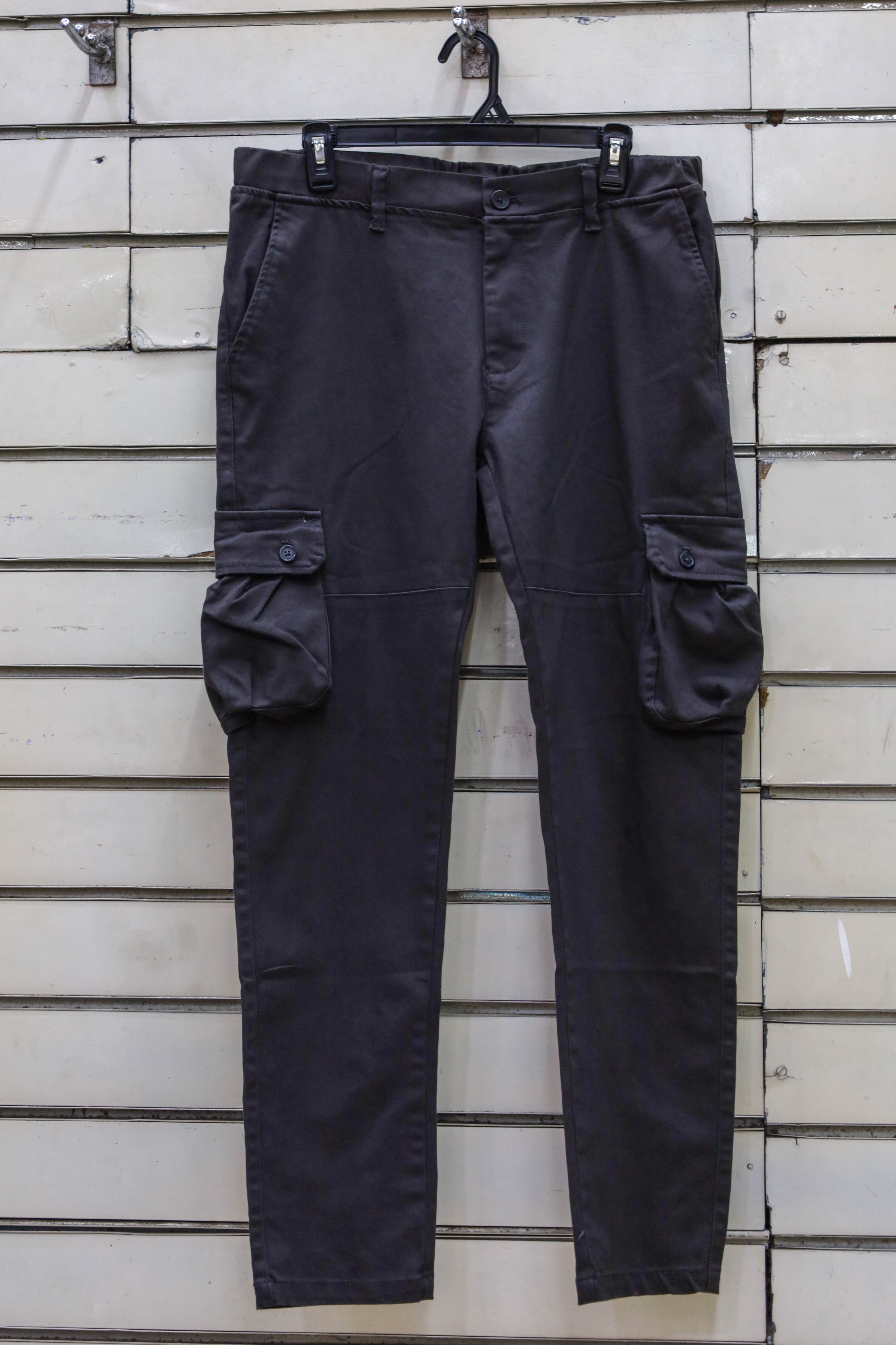 Dark Grey Cargo Trousers