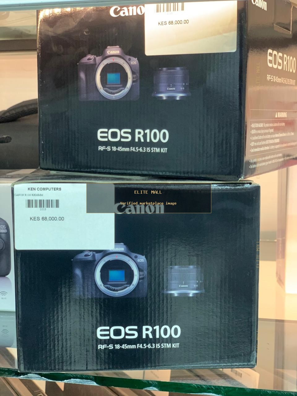 Canon EOS R100 Camera Packaging