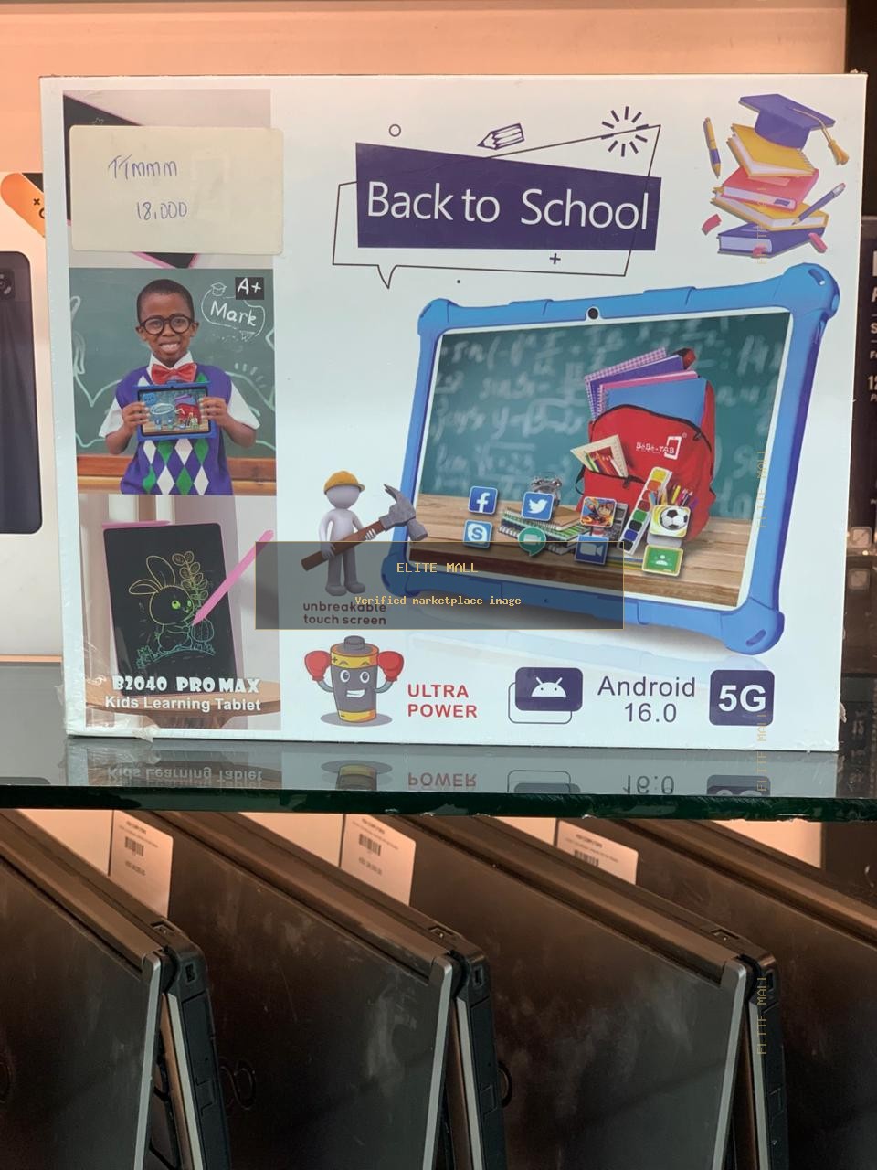 B2040 PRO MAX Kids Learning Tablet Packaging from Ken Computers