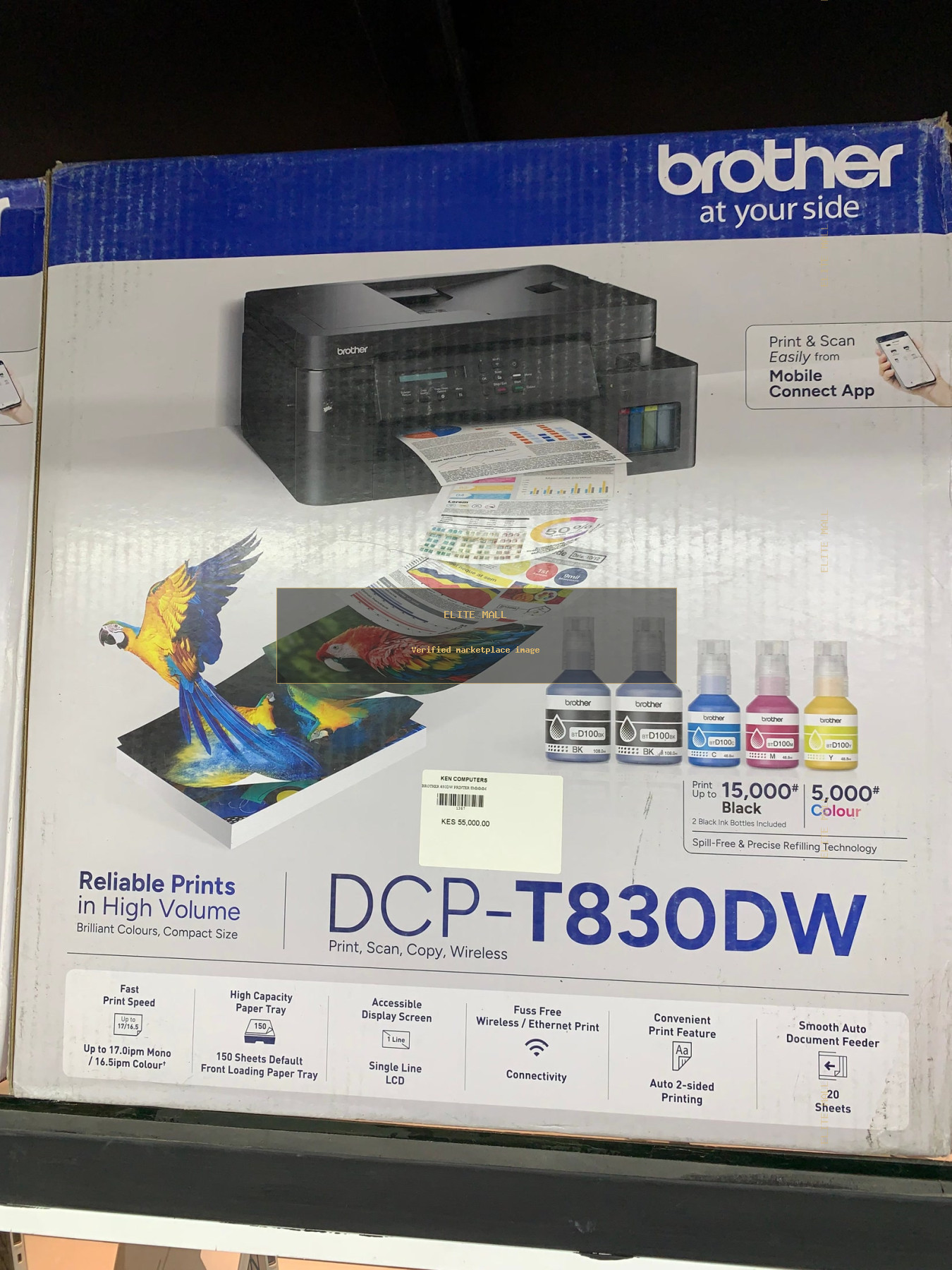 Brother DCP-T830DW Inkjet Printer