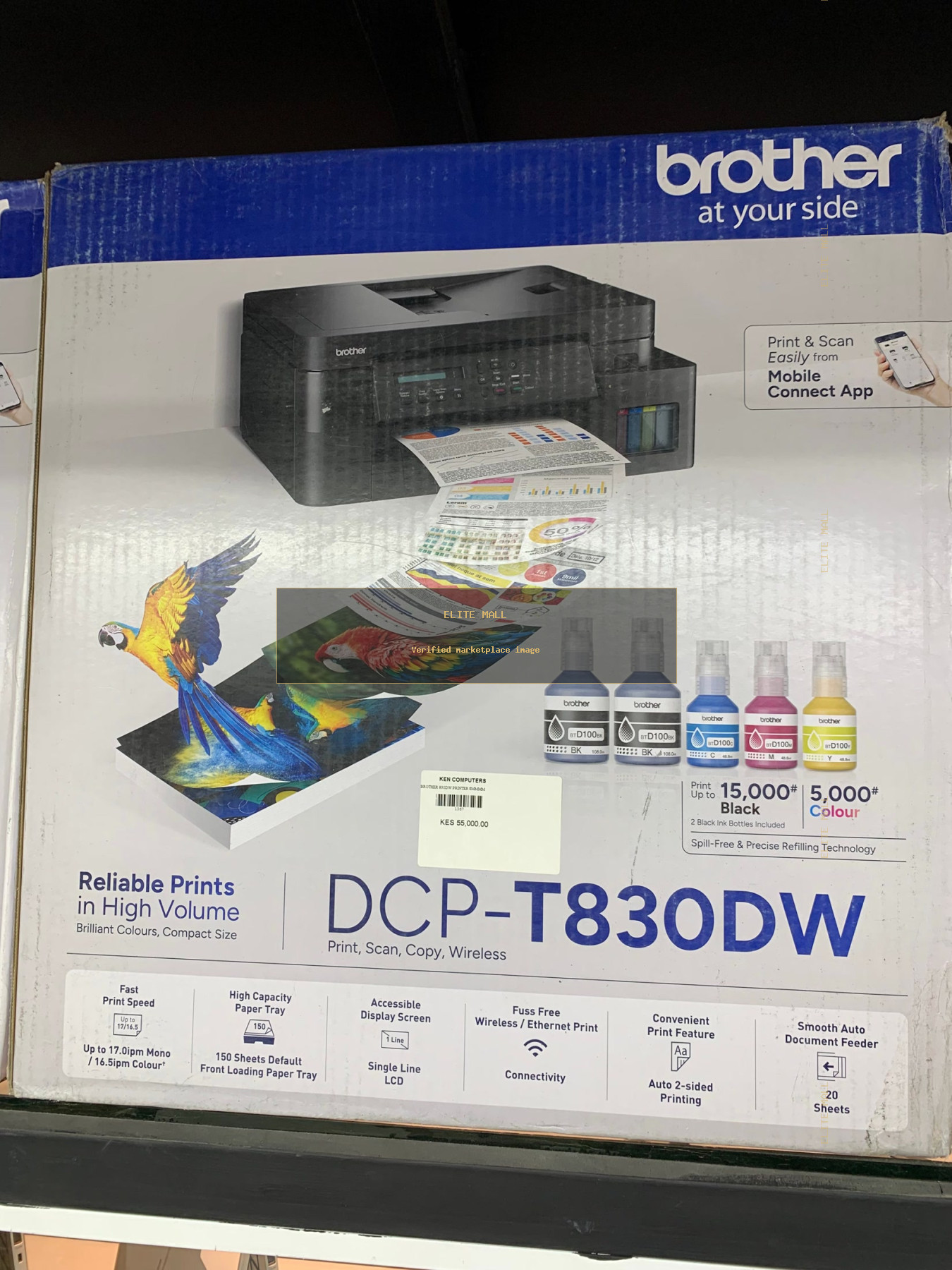 Brother DCP-T830DW Inkjet Printer