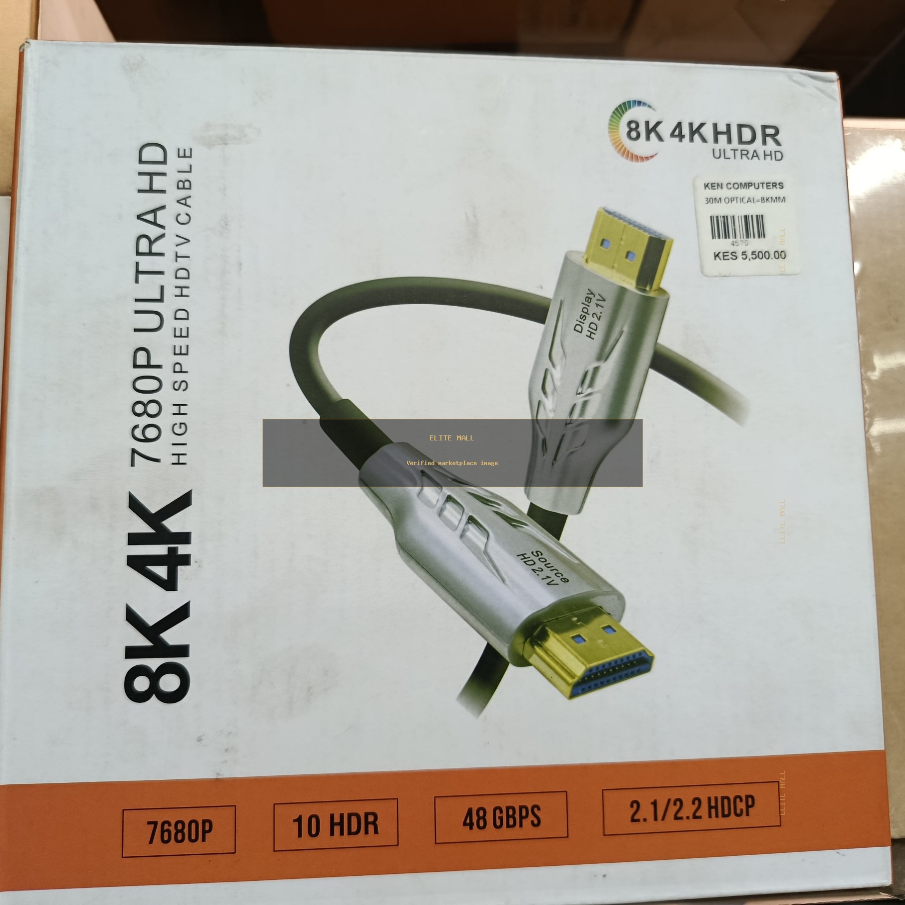 8K 4K 7680P Ultra HD High Speed HDTV Optical Cable from Ken Computers