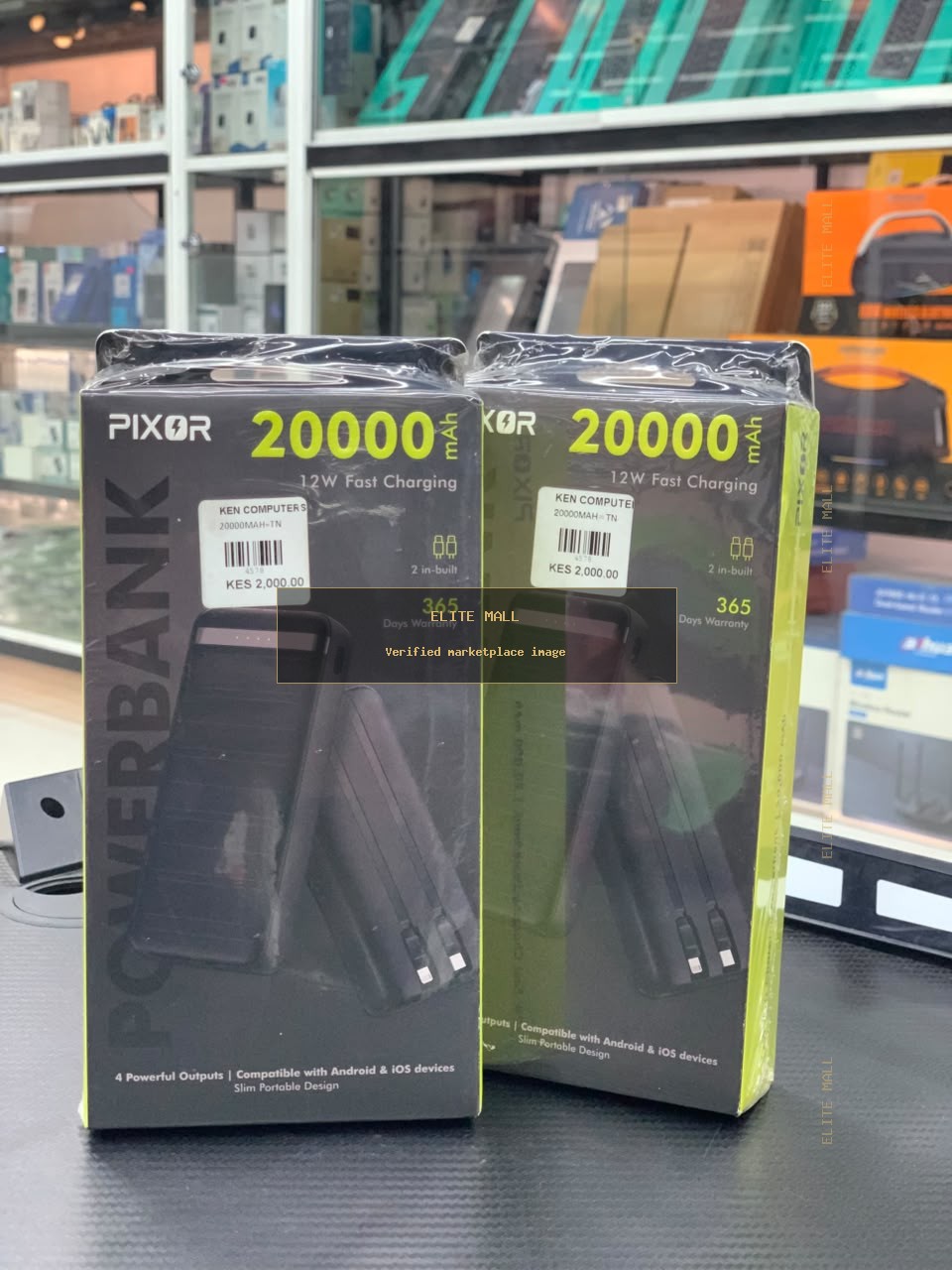 Pixor 20000mAh 12W Fast Charging Powerbank