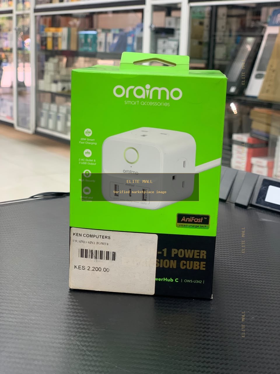 Oraimo PowerHub C 4-in-1 Power Expansion Cube OWS-U342 from Ken Computers