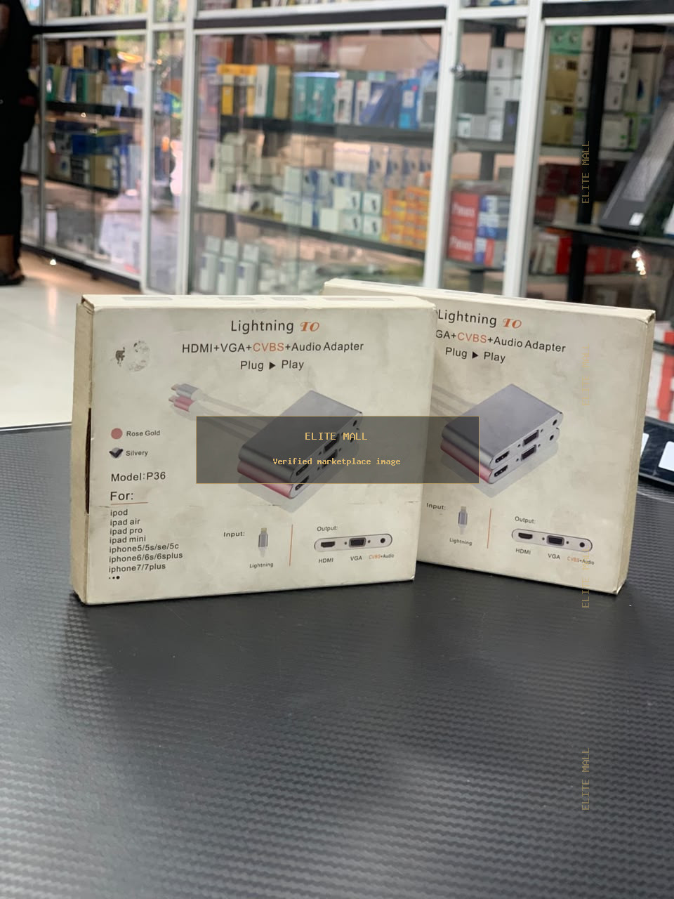 Lightning to HDMI+VGA+CVBS+Audio Adapter P36 from Ken Computers