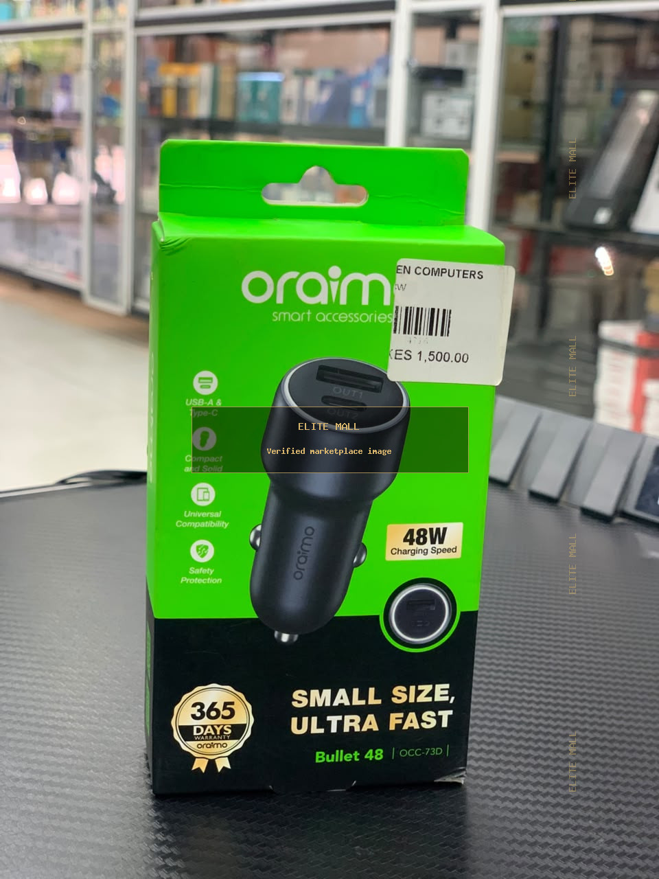 Oraimo Bullet 48 Car Charger OCC-73D from Ken Computers