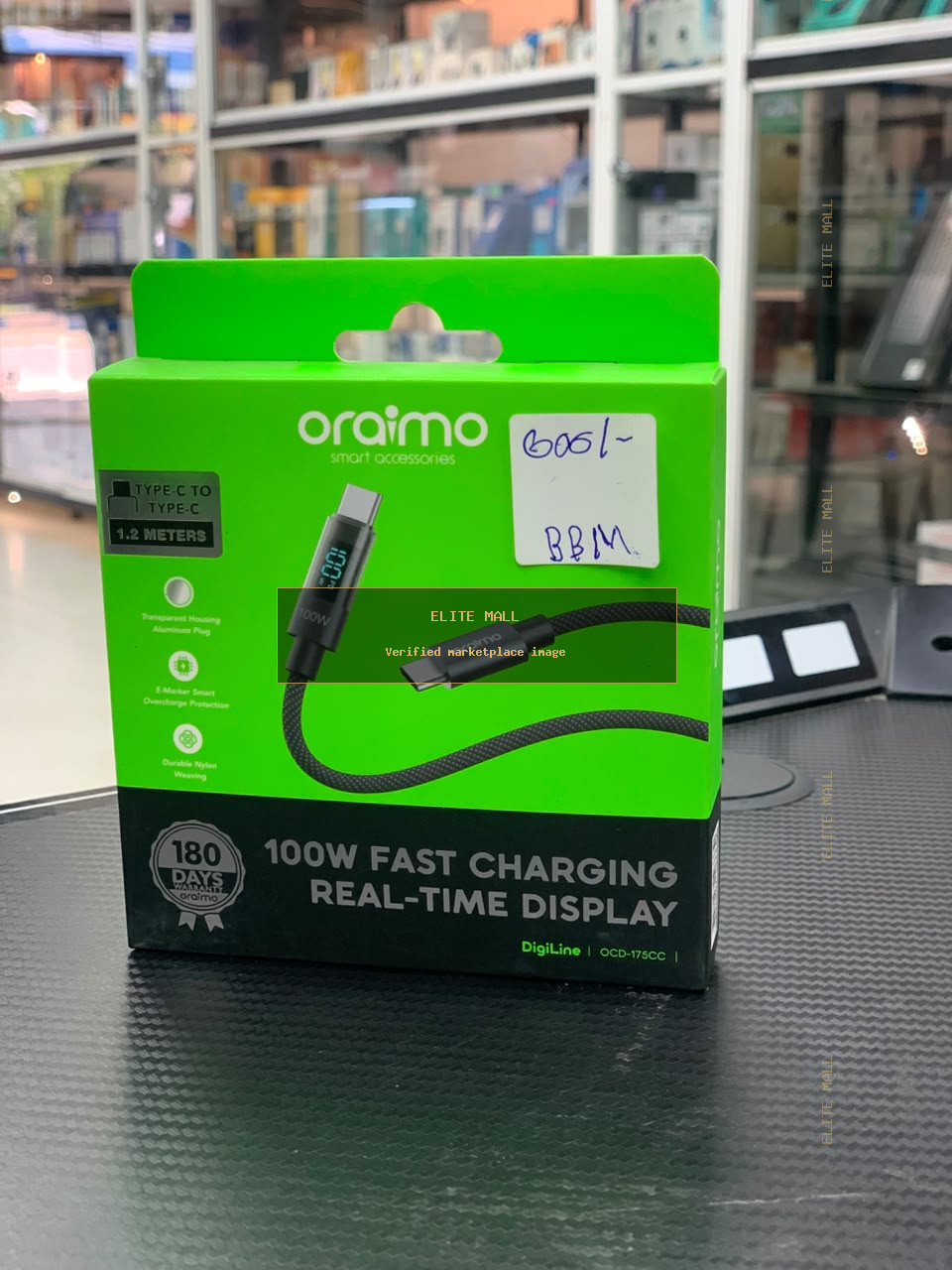 Oraimo DigiLine 100W Type-C to Type-C Charging Cable from Ken Computers