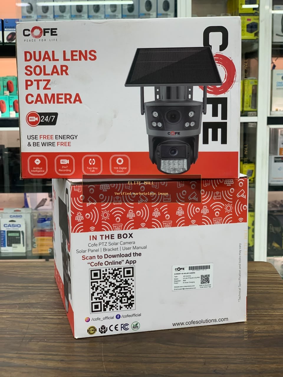 Cofe Dual Lens Solar PTZ Camera from Ken Computers