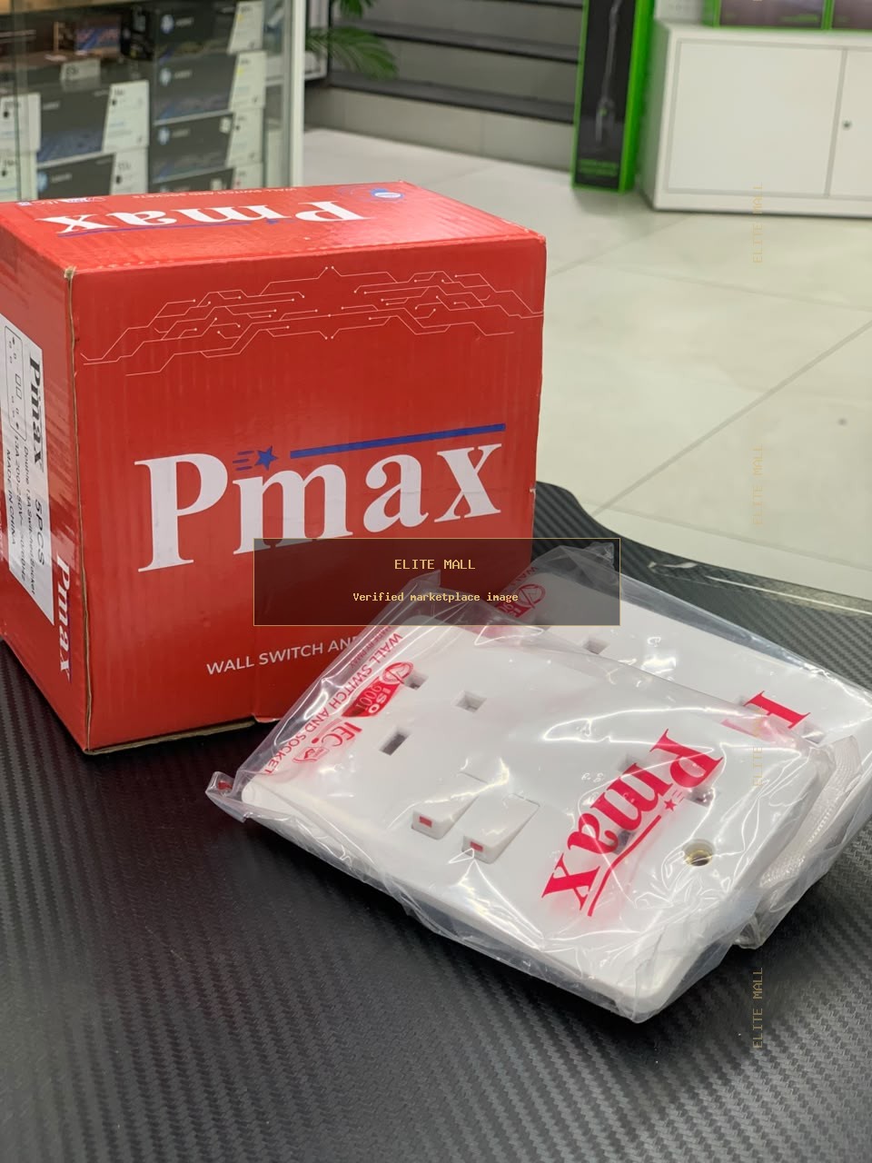 Pmax Double 13A Switched Socket 5PCS from Ken Computers