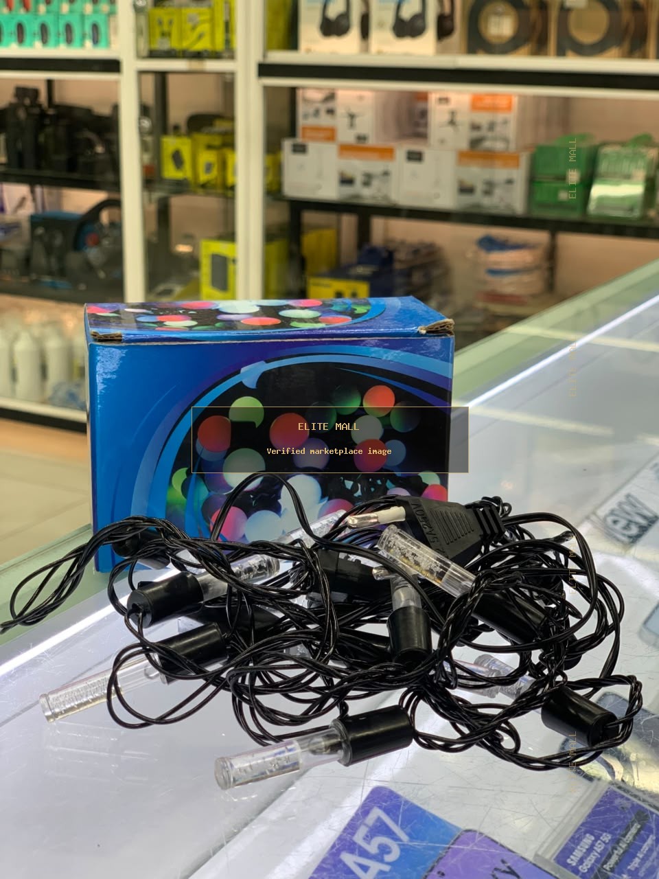Twinkle Light String with Blue Box from Ken Computers