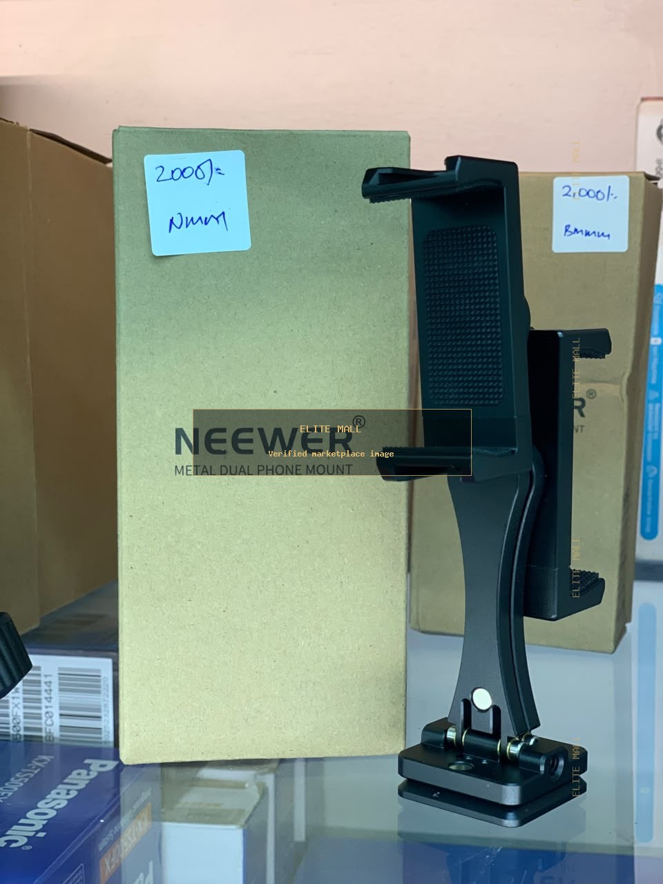 Neewer Metal Dual Phone Mount from Ken Computers
