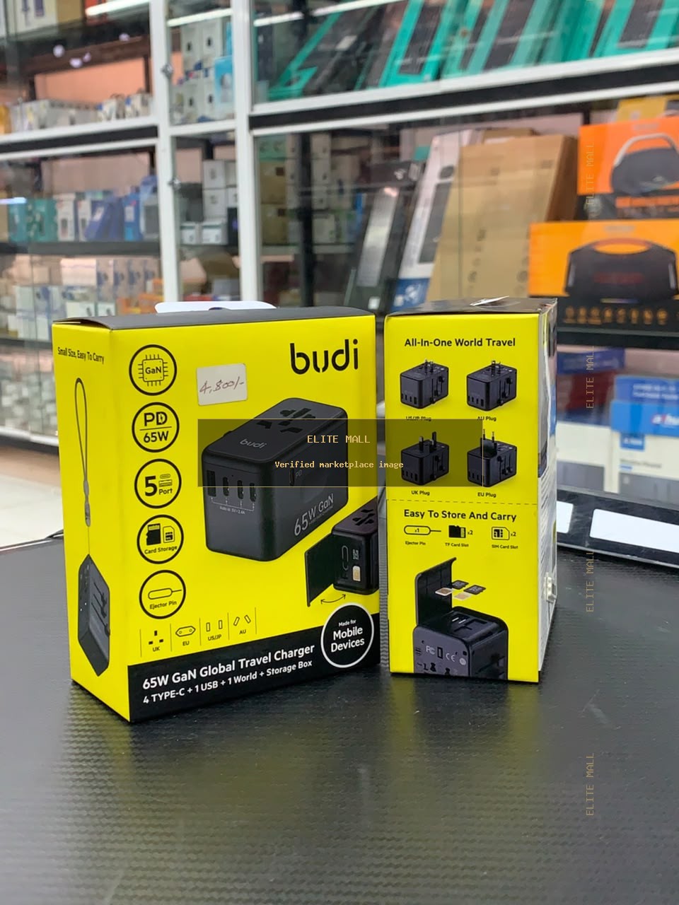 budi 65W GaN Global Travel Charger