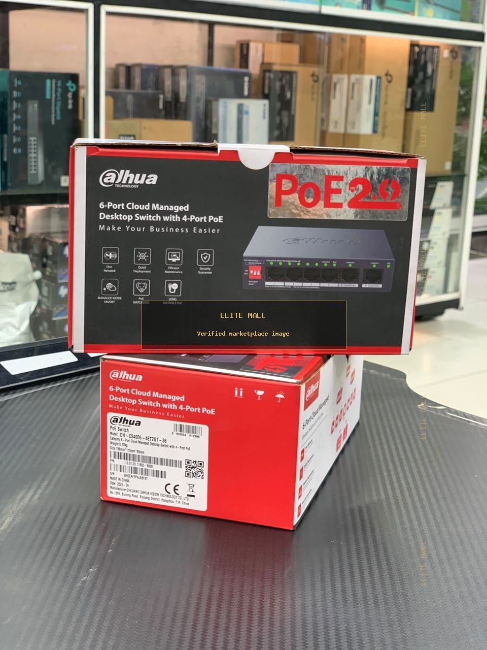 6-Port Cloud Managed Desktop Switch with 4-Port PoE from Ken Computers
