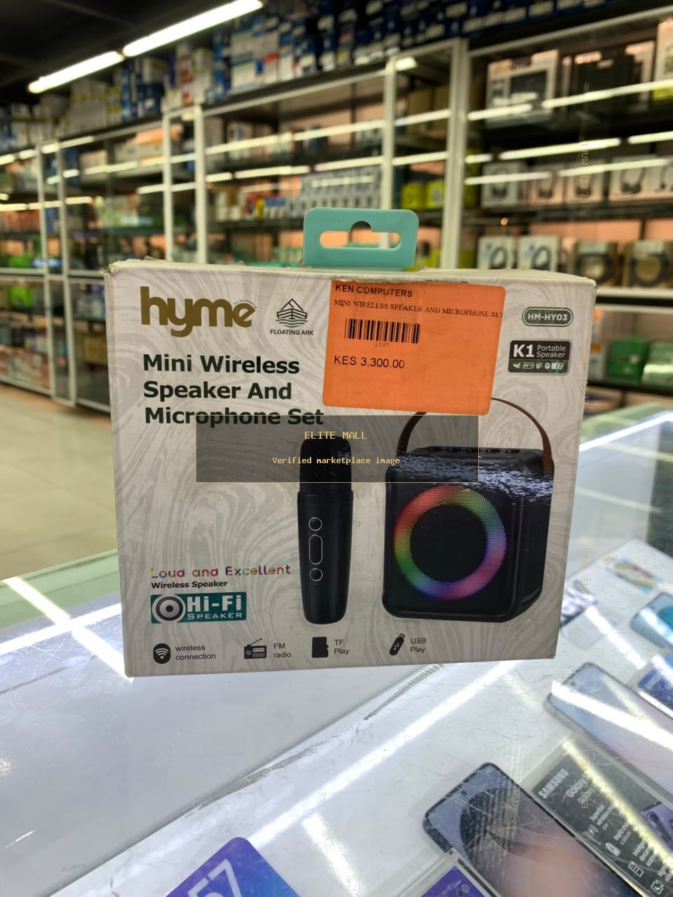 Hyme Mini Wireless Speaker and Microphone Set Box from Ken Computers