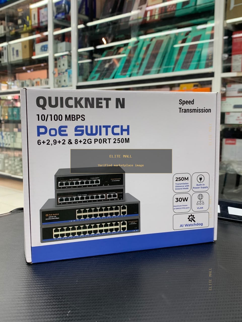 Quicknet N PoE Switch 10/100 Mbps from Ken Computers
