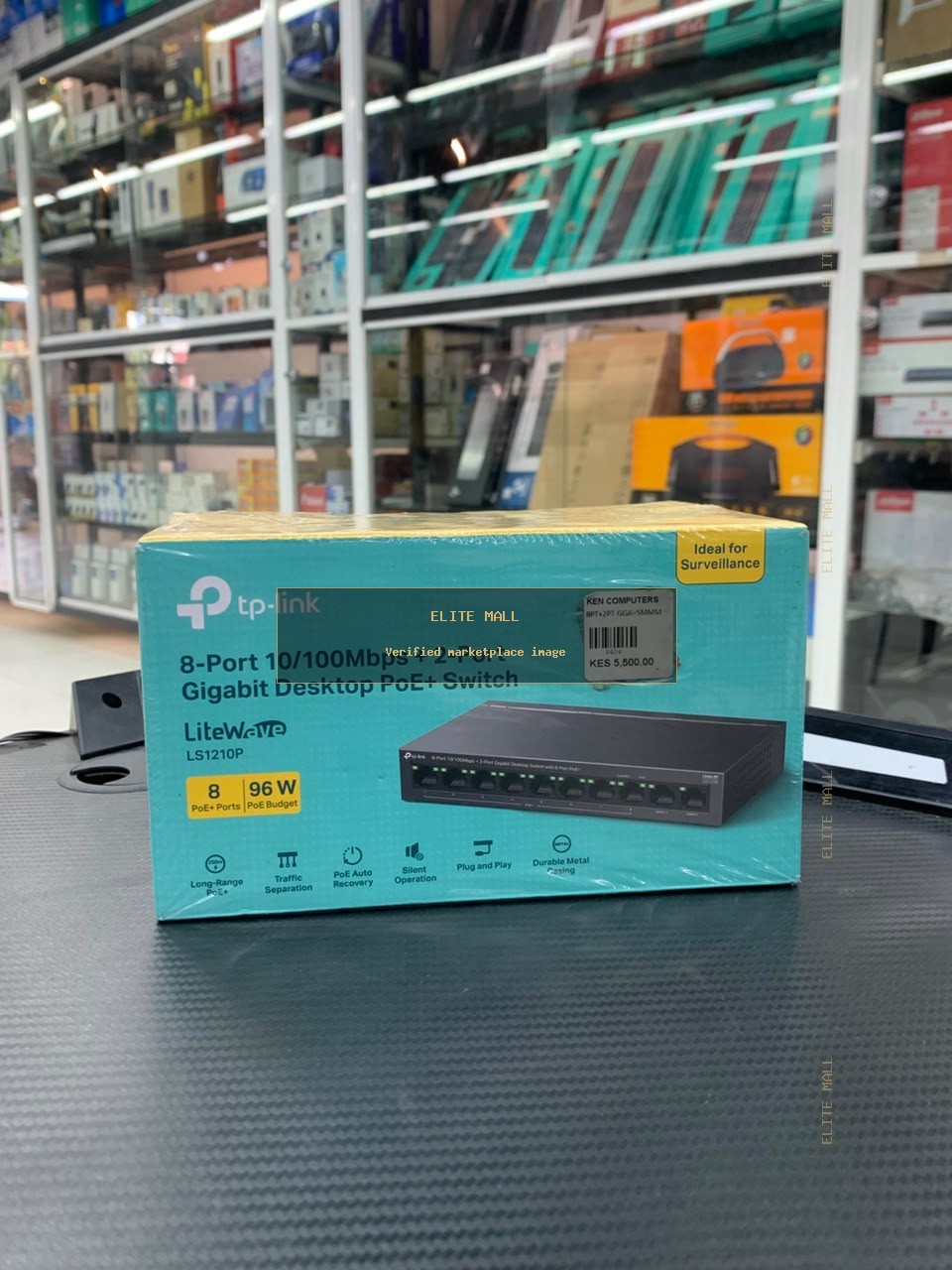 TP-Link LiteWave LS1210P 8-Port 10/100Mbps + 2-Port Gigabit Desktop PoE+ Switch