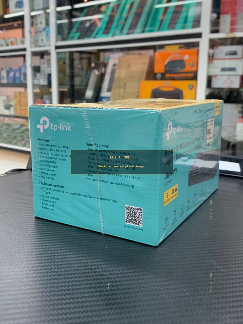 TP-Link LiteWave LS1210P 8-Port 10/100Mbps + 2-Port Gigabit Desktop PoE+ Switch