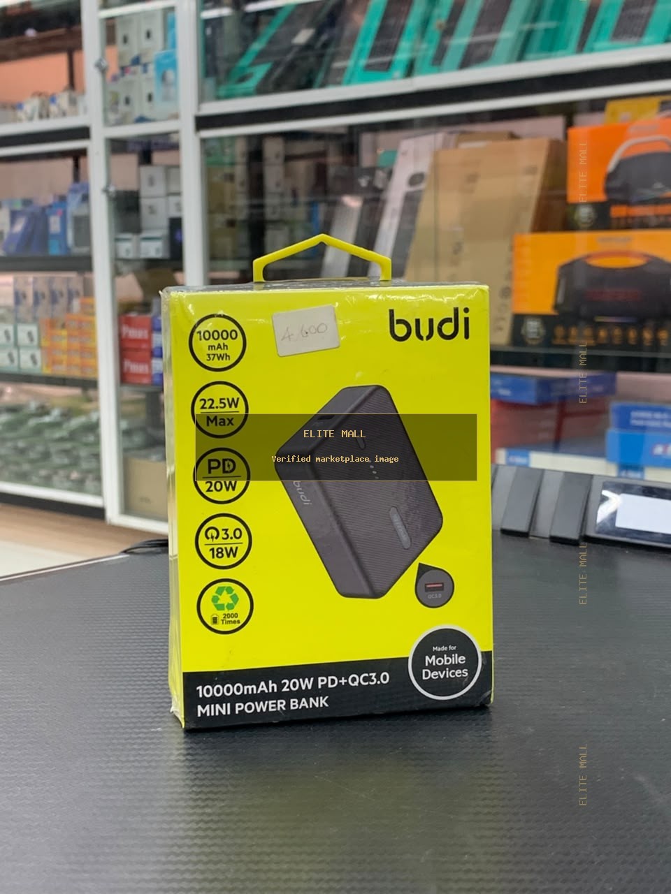 budi 10000mAh 20W PD+QC3.0 Mini Power Bank from Ken Computers
