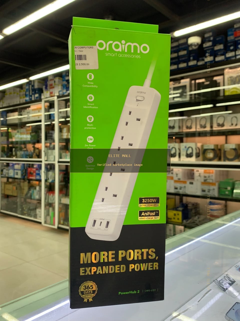 oraimo PowerHub 2 Power Strip Box from Ken Computers