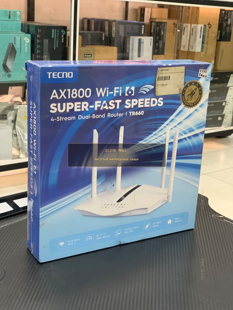 Tecno AX1800 Wi-Fi 6 Dual-Band Router TR660 from Ken Computers