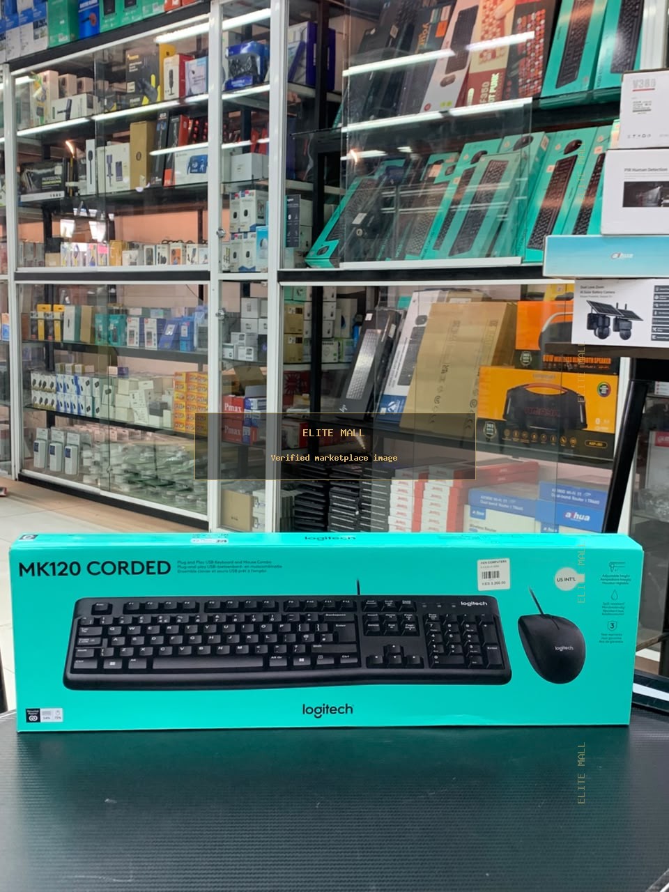 Logitech MK120 Corded Keyboard and Mouse Combo from Ken Computers