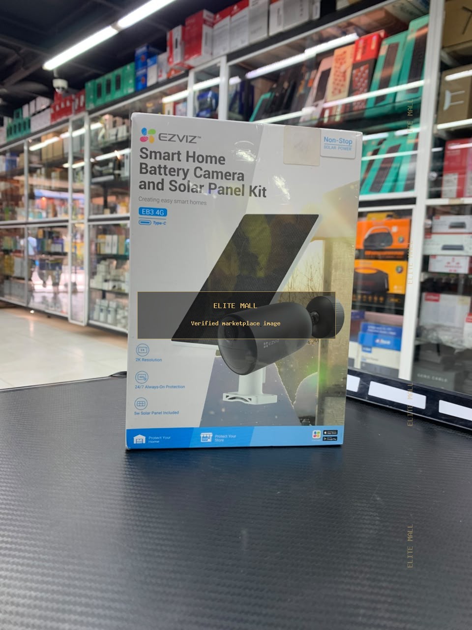 EZVIZ EB3 4G Smart Home Battery Camera and Solar Panel Kit