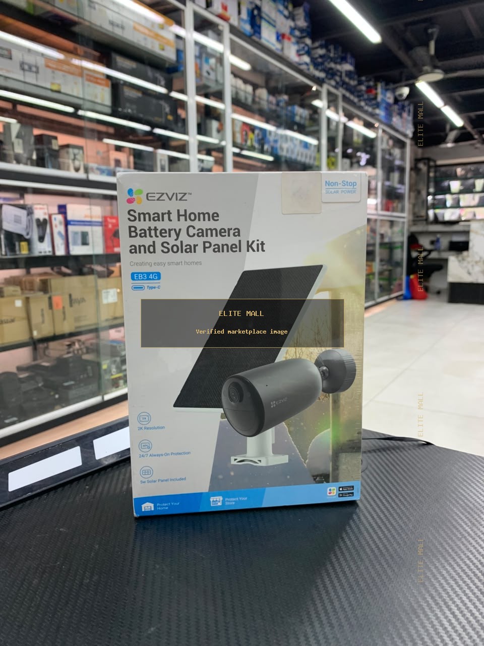 EZVIZ EB3 4G Smart Home Battery Camera and Solar Panel Kit