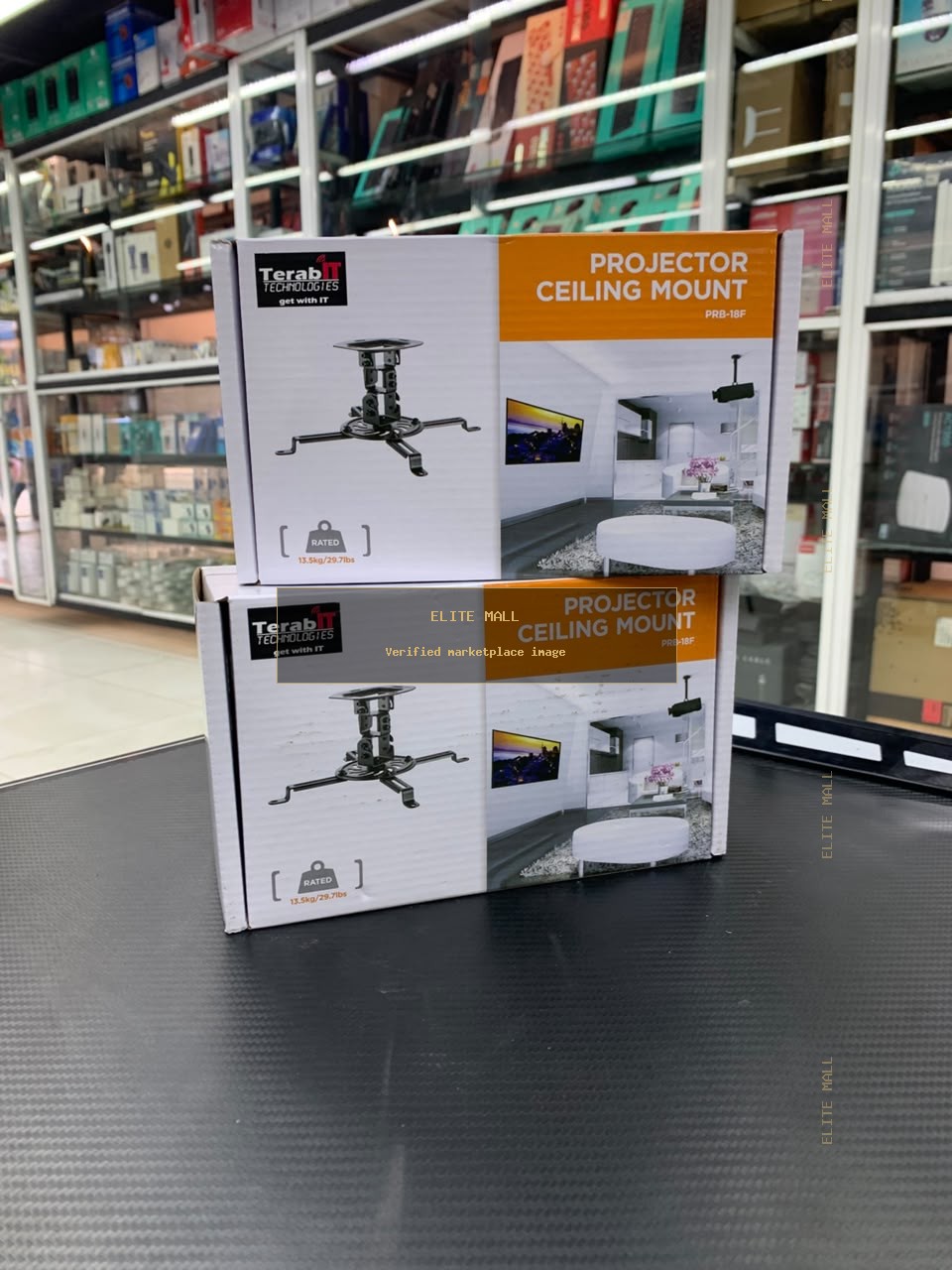 TerabIT Technologies PRB-18F Projector Ceiling Mount from Ken Computers
