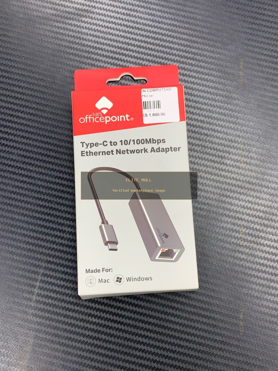 Officepoint Type-C to 10/100Mbps Ethernet Network Adapter Box from Ken Computers