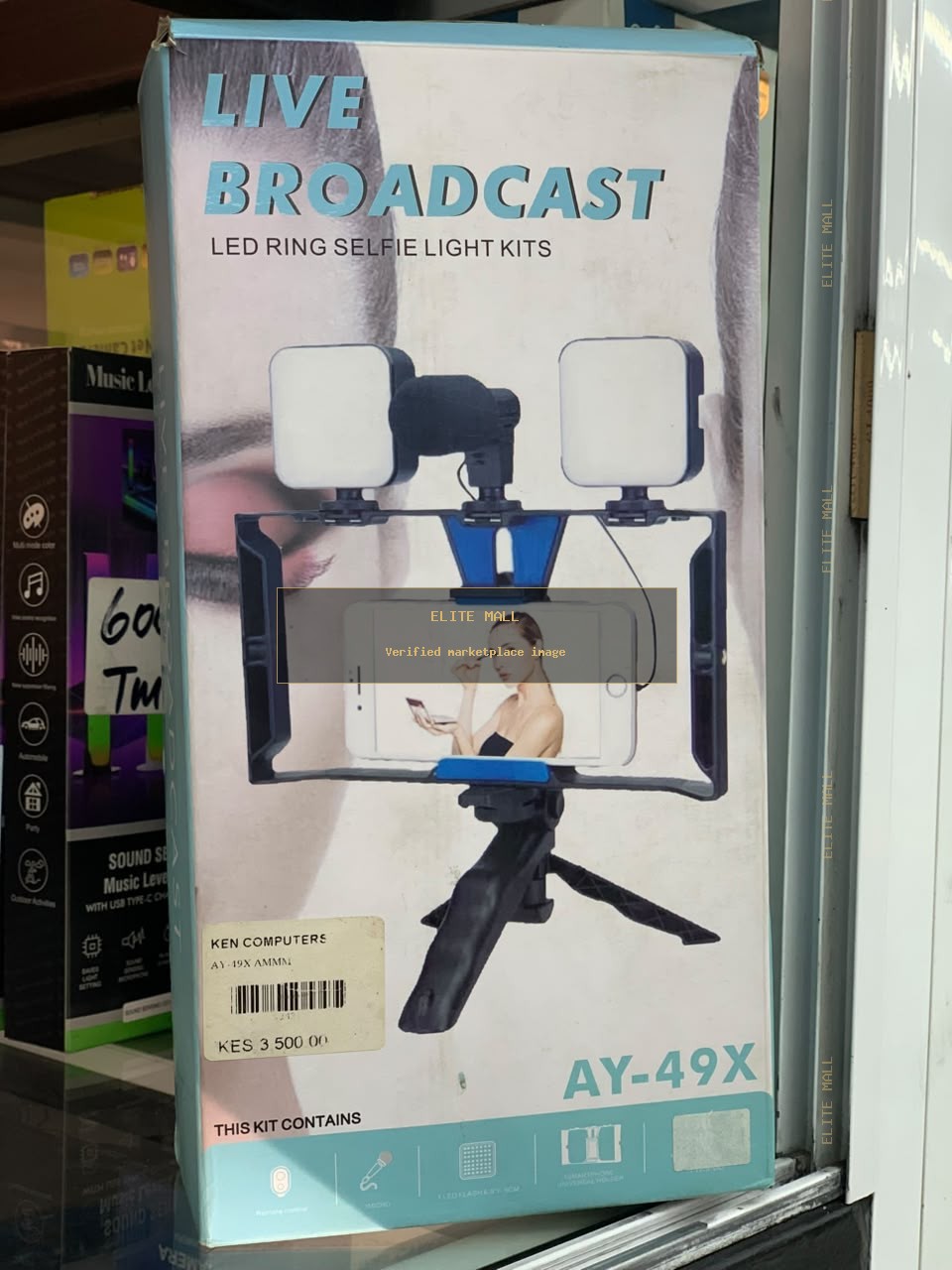 AY-49X LED Ring Selfie Light Kit