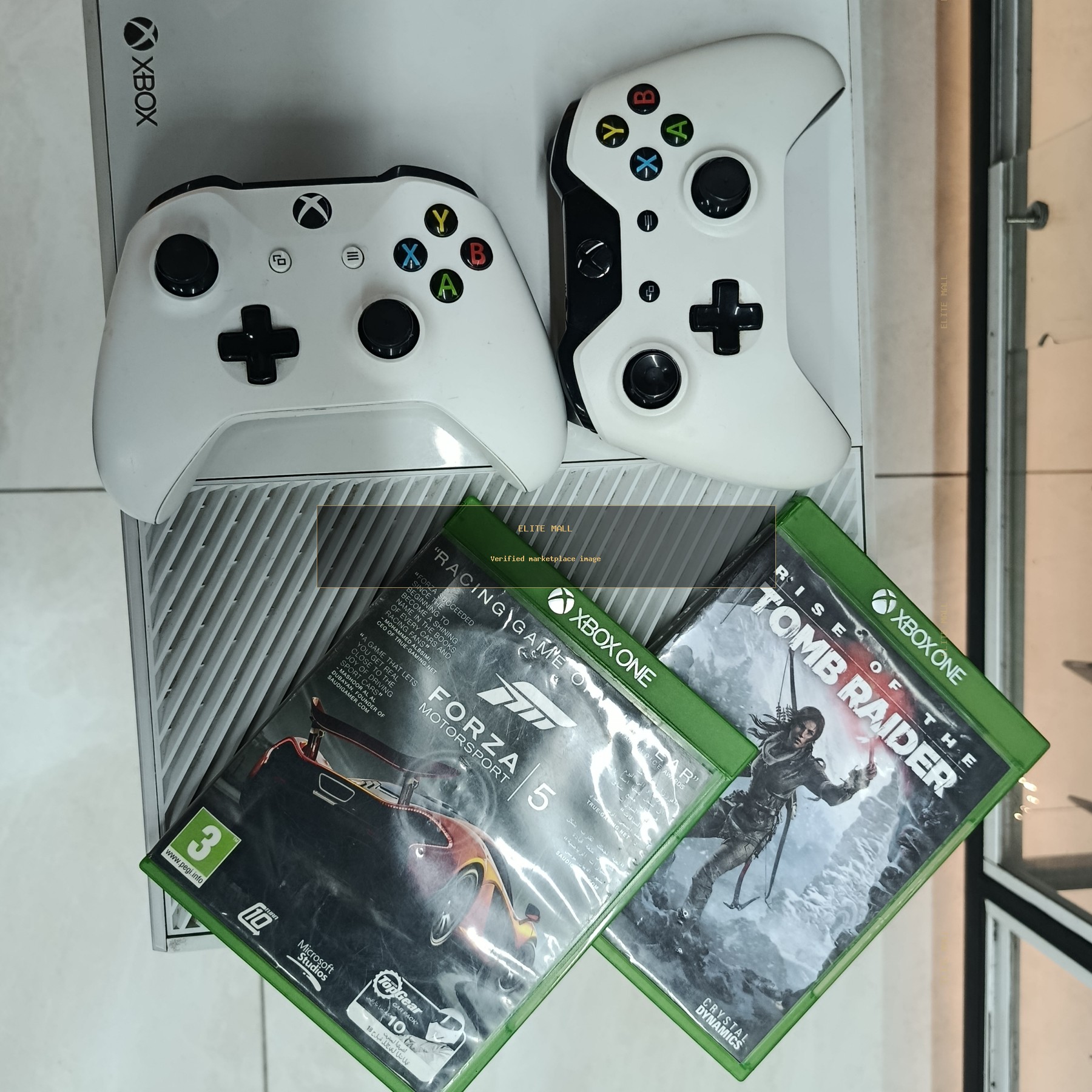 Xbox One Console Bundle with Controllers and Games