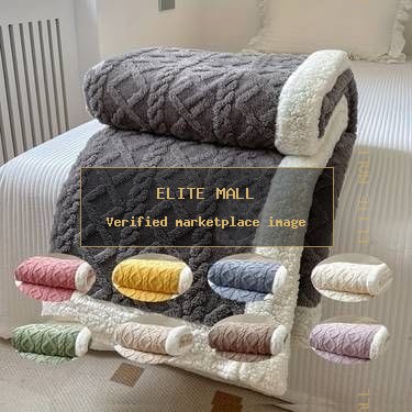 Mustard Reversible Fleece Blanket