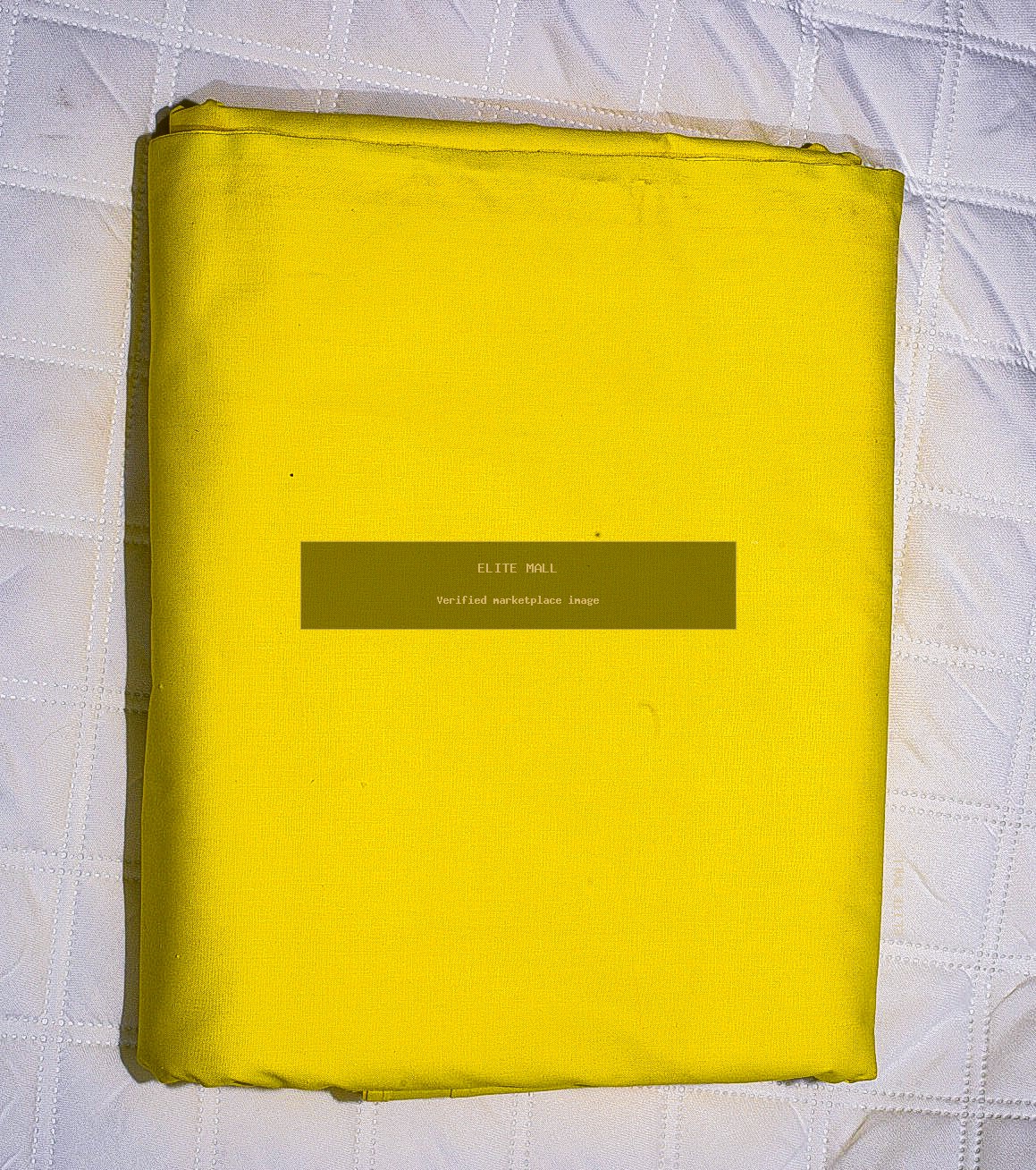Yellow Plain Bed Sheet Set