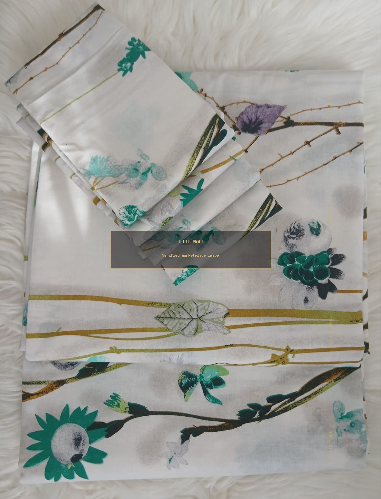 Vine & Leaf Bedding (2 Bed Sheets, 4 Pillow Cases)