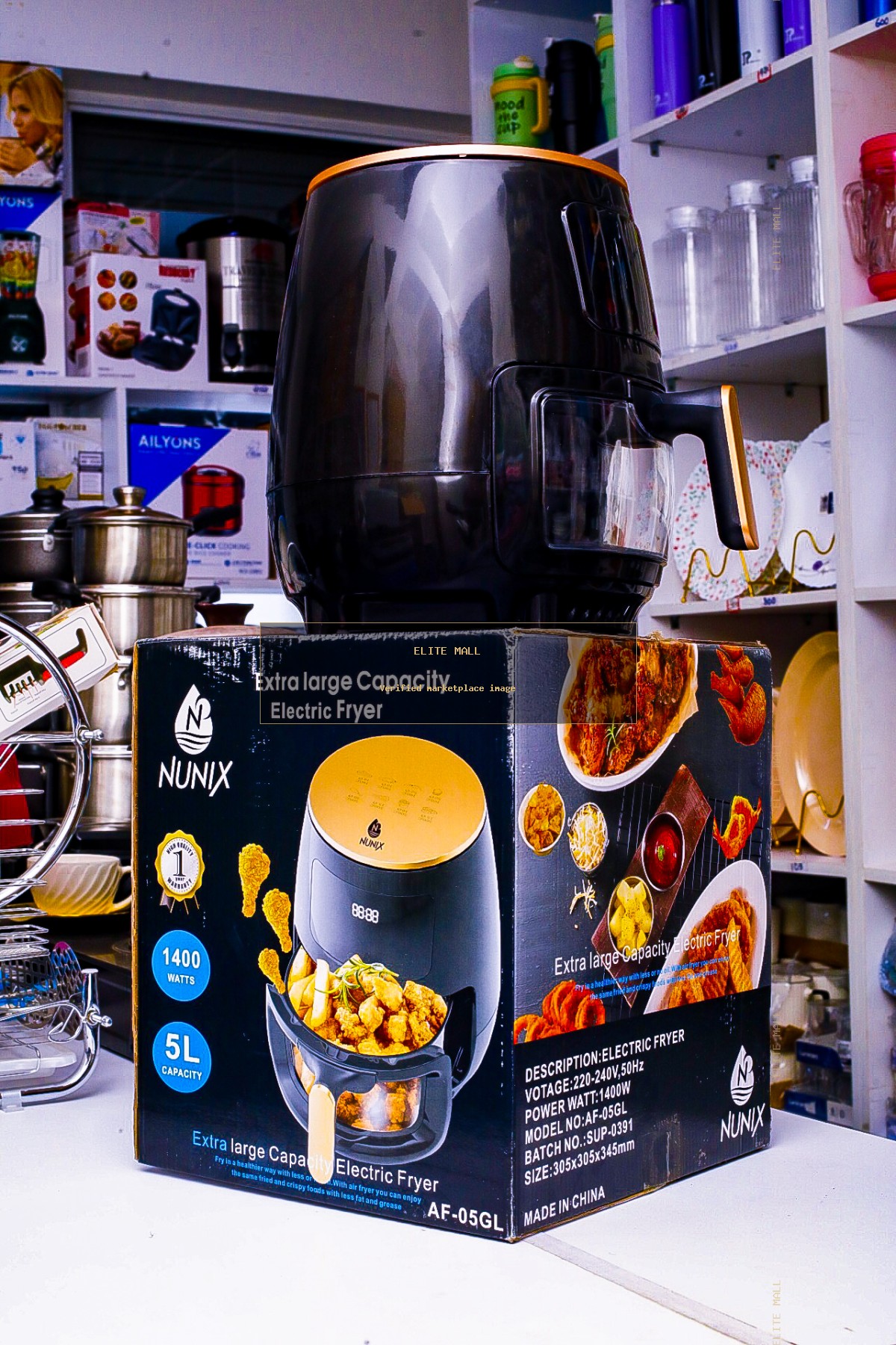 Nunix AF-05GL 5-Litre Digital Air Fryer