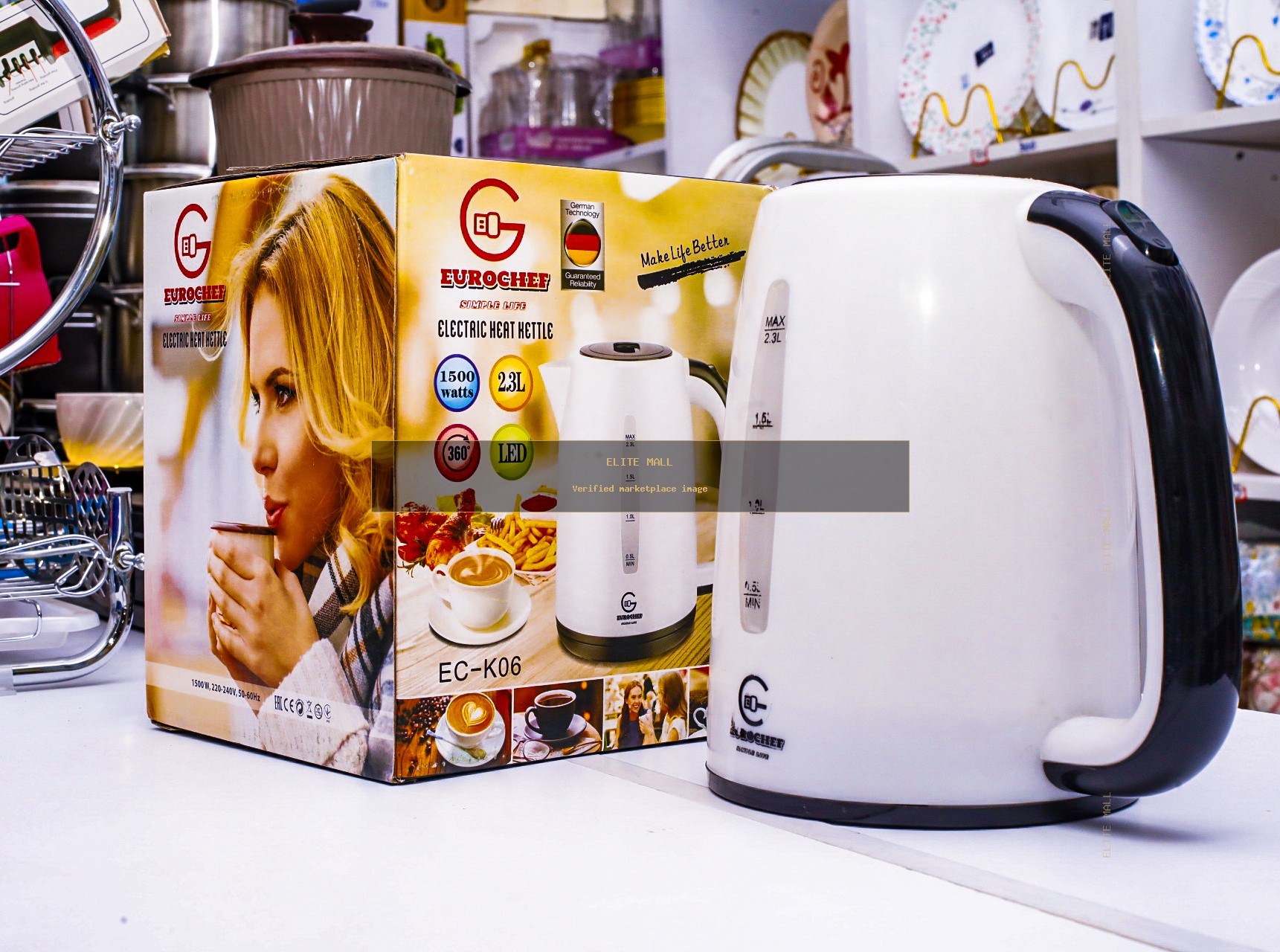 Eurochef Electric Heat Kettle-2.3 Litres from TALULY AMOURY HOUSEHOLDS