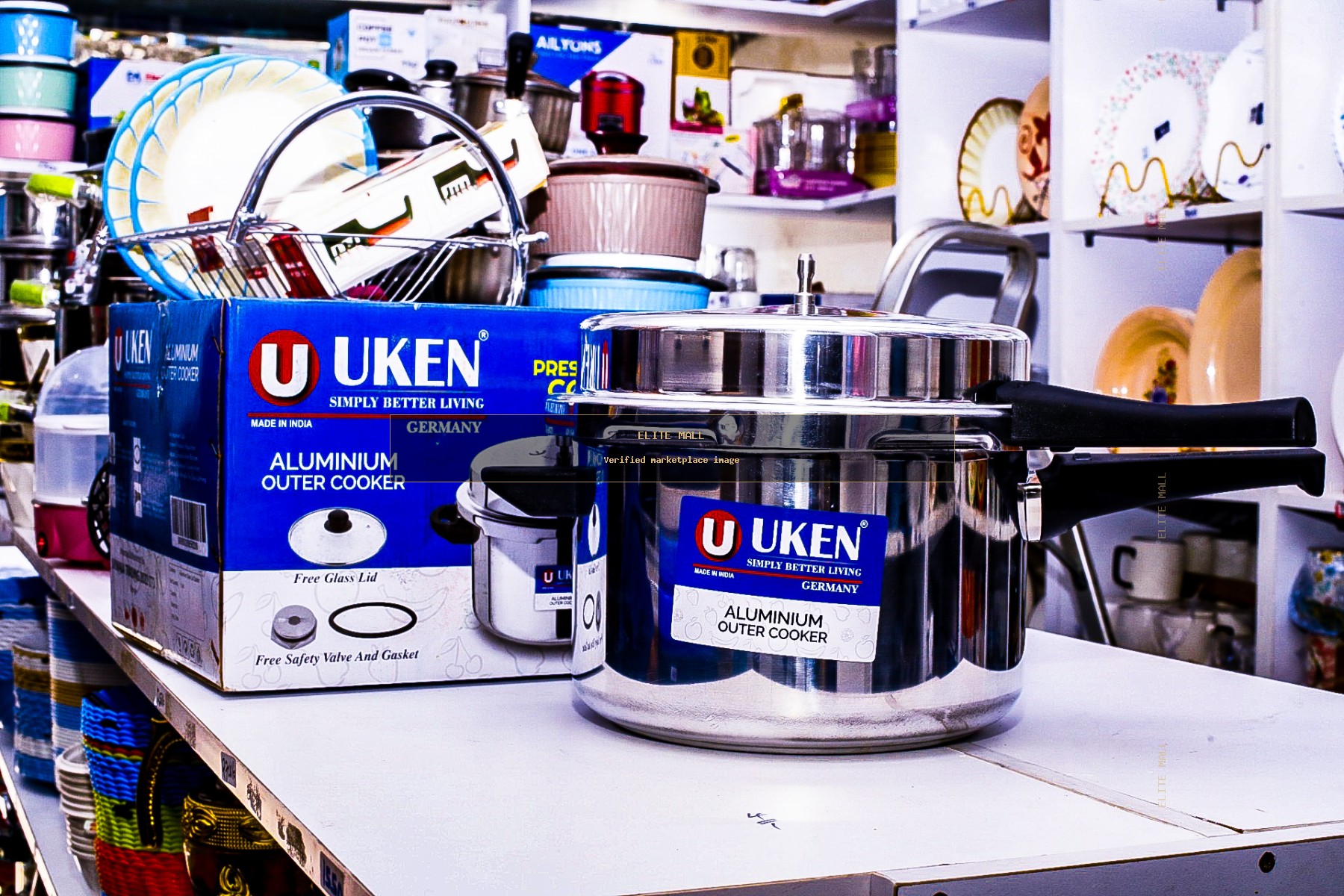 UKEN Aluminum Outer Pressure Cooker-5 ltrs from TALULY AMOURY HOUSEHOLDS