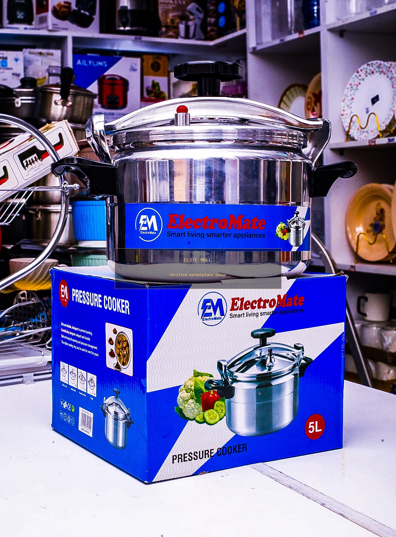 ElectroMate 5-Litre Pressure Cooker from TALULY AMOURY HOUSEHOLDS