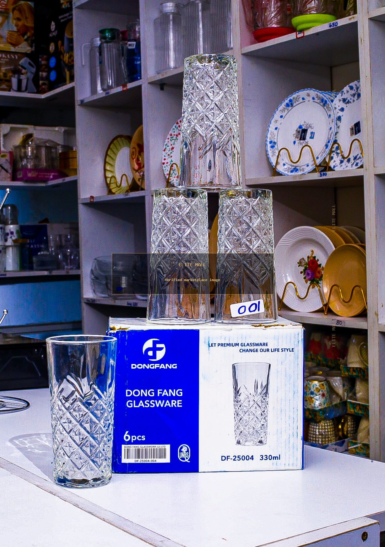 Dong fang glassware 330 ml -6 Pcs from TALULY AMOURY HOUSEHOLDS