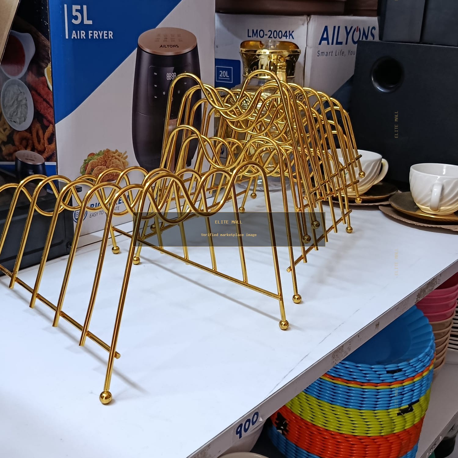 Plate rack -Gold from TALULY AMOURY HOUSEHOLDS